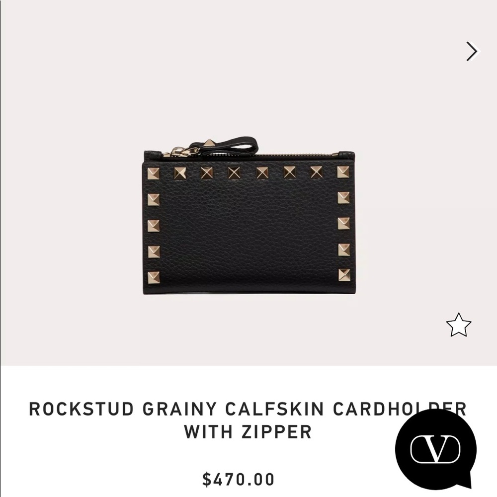 Valentino Smooth Calfskin Bifold Wallet